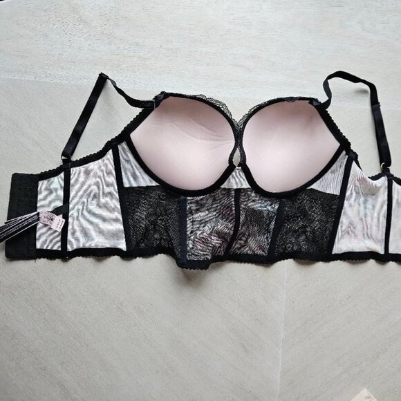 Beautiful Very Sexy Push-Up Lace Corset New - Picture 6 of 11